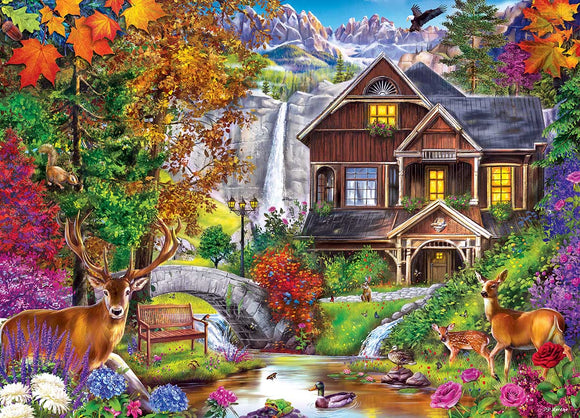 MasterPieces Retreat Hidden Falls Retreat Puzzle 1000 Piece