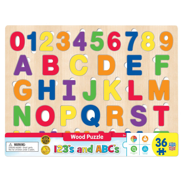 MasterPieces 123's and ABC's 36 Piece Wood Puzzle