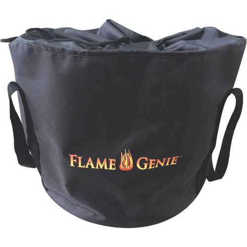Flame Genie 21 In. H. x 26 In. L. x 26 In. D. Black Canvas Fire Pit Cover
