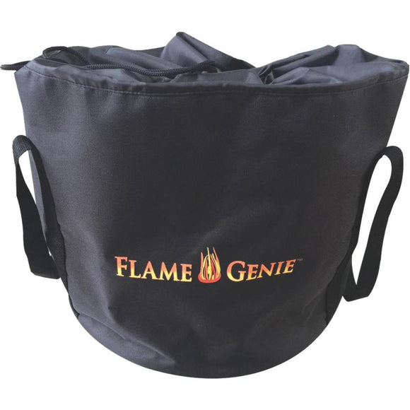 Flame Genie 21 In. H. x 26 In. L. x 26 In. D. Black Canvas Fire Pit Cover