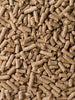 Close-up of brown cylindrical Mazuri Feed pellets