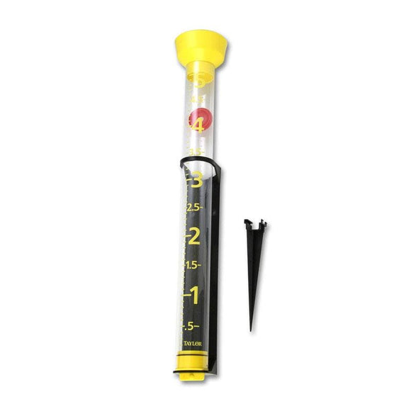 Hydrometer for measuring specific gravity on a white background