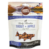 Package of Smart Cookie Barley Rocky Mountain Trout + Apple dog treats with scenic design.