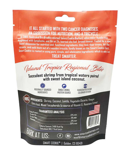 Back of a food packaging with text and branding