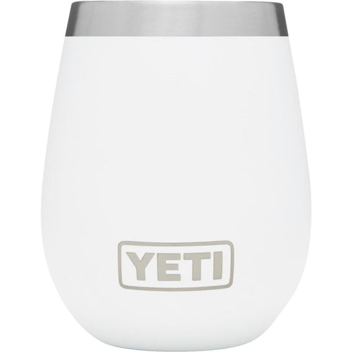 Yeti Rambler 10 Oz. White Stainless Steel Insulated Wine Tumbler