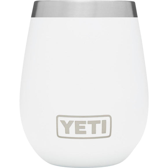 Yeti Rambler 10 Oz. White Stainless Steel Insulated Wine Tumbler