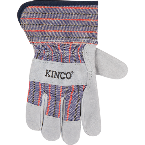 Kinco Kids' Suede Leather Palm with Safety Cuff