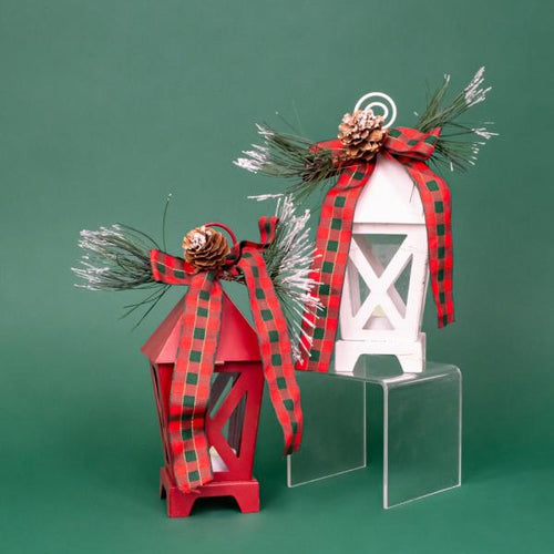 Gift Essentials Mini LED Lantern White Placecard and Photo Holder