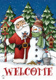 Briarwood Lane Santa And Snowman Christmas Garden Flag