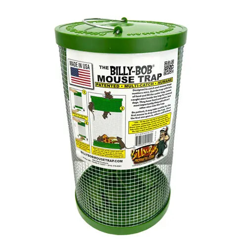 Billy-Bob™ Mouse Trap: Humane Multi-Catch Mouse Trap