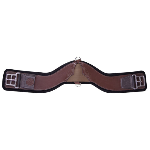 Total Saddle Fit  Shoulder Relief Cinch 28 Brown W/ Black Fleece