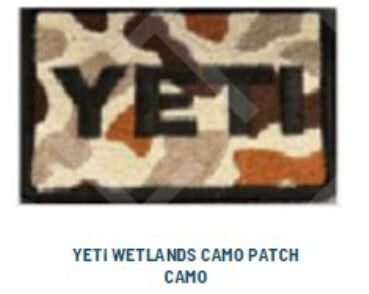 Yeti Wetlands Camo Patch