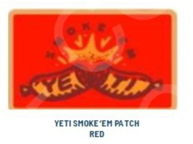 Yeti Smoke 'Em Patch Red