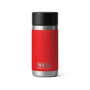 YETI Rambler 12 oz Bottle with Hot Shot Cap In Rescue Red