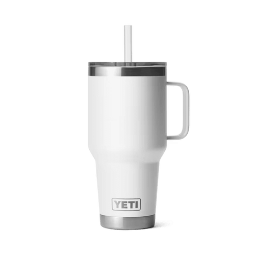 YETI Rambler 35 oz. Mug with Straw Lid White