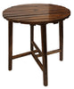 Leigh Country Char-Log Slatted Round Bar Table