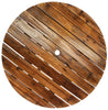 Leigh Country Char-Log Slatted Round Bar Table