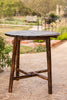 Leigh Country Char-Log Slatted Round Bar Table