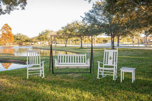 Leigh Country Heartland White Porch Swing