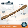 Dogginstix Lamb Collagen - Barbell Dog Treats
