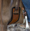 Total Saddle Fit Shoulder Relief Cinch 28 Brown W/ Black Felt