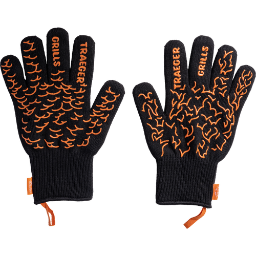 Traeger Heat Resistant BBQ Grilling Mitts with Silicone Grip