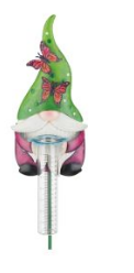 Regal Art & Gift Gnome Butterfly Rain Gauge