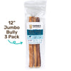 Tuesday's Natural Dog Company 12 Jumbo Bully Sticks Odor Free