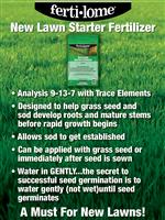 FERTI-LOME New Lawn Starter Fertilizer 9-13-7 (3.25 lbs)