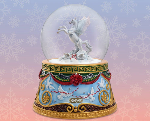 Breyer Holiday Flight | Musical Snow Globe | Retired