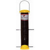 Finch Wild Bird Feeder, Nyjer Seed Tube, Yellow, 15-In.
