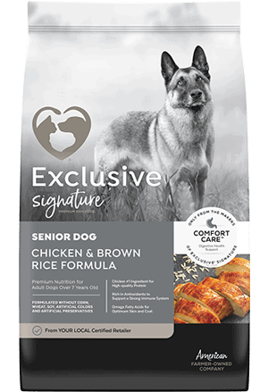 Exclusive Senior Chicken Brown Rice Formula 30lb