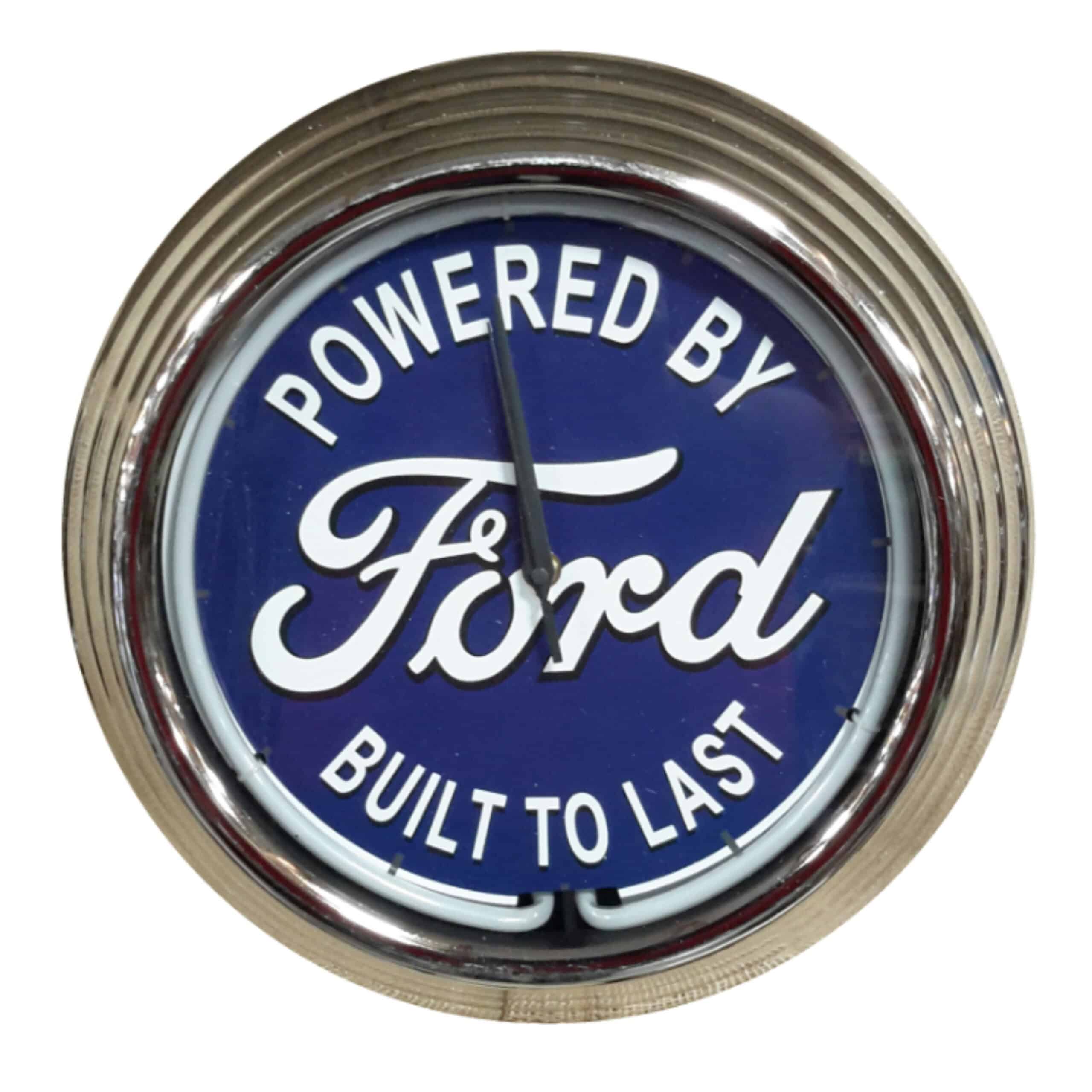 Retro Style Ford Neon Clock