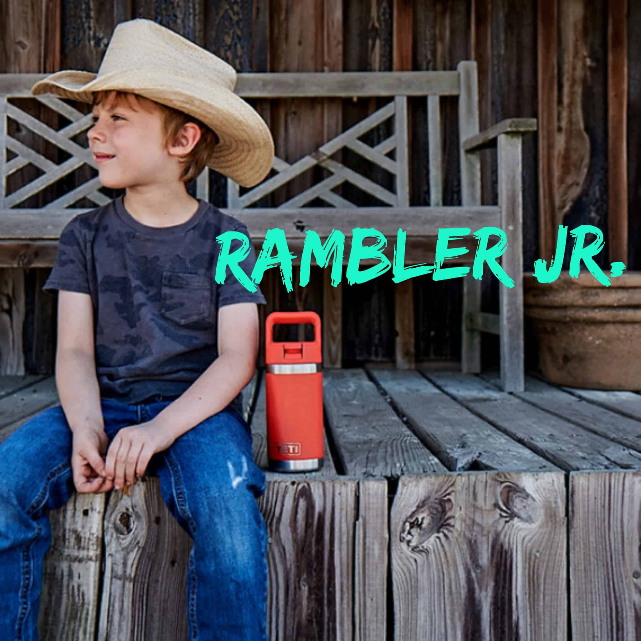 Yeti Rambler Jr Bottle, Kids, Canyon Red, 12 Ounce