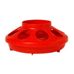 Little Giant Feeder Base For Use With Quart Jar Red