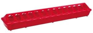 Little Giant Trough Poultry Feeder Red