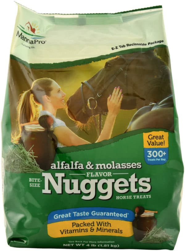 Mannapro Bite Sized Nuggets Horse Treats Alfalfa Molasses