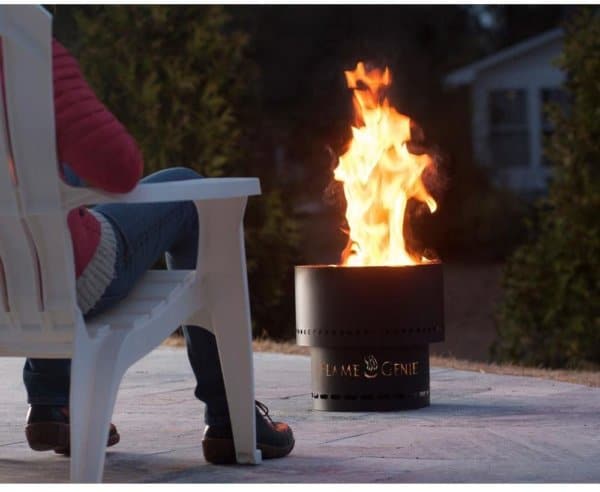 Flame Genie Portable Smoke Free Wood Pellet Fire Pit 8