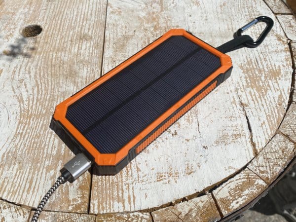 Solar Power Portable Charger With Built In Led Light 2