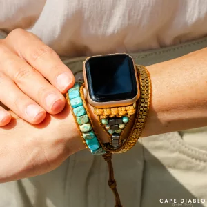 Apple Watch Strap Turquoise Calming Energy Cape Diablo