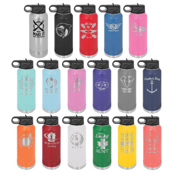 Stainless Steel Water Bottle 32 Oz With Option For Engraving