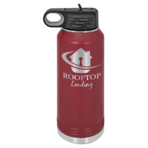 Stainless Steel Water Bottle 32 Oz With Option For Engraving Coral 9