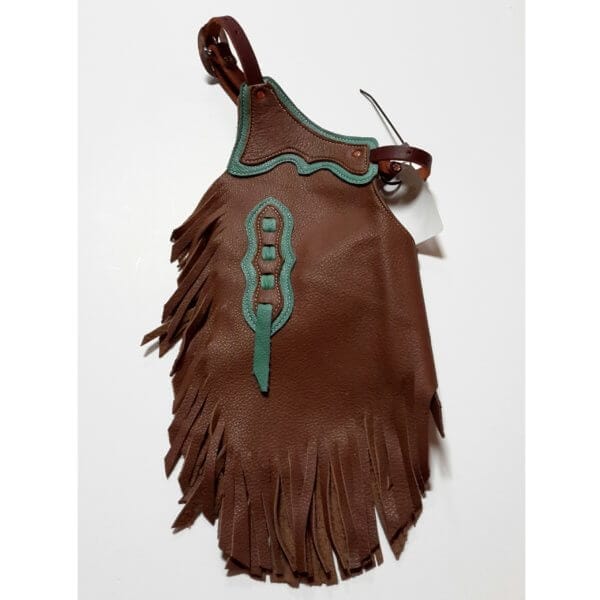 Youth Chinks Brown W Turquoise Trim Size Small Youth 3