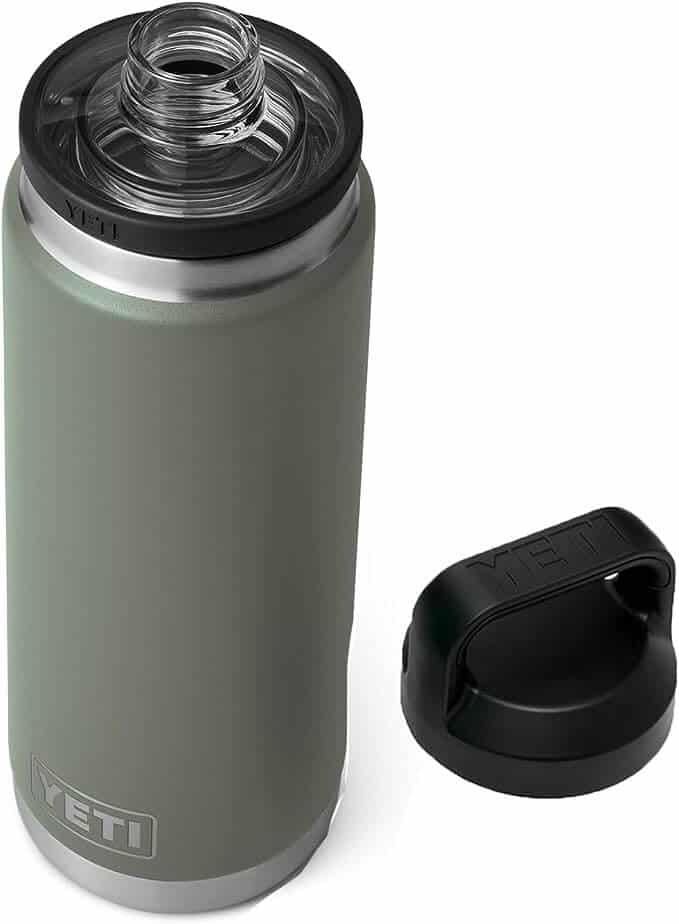 YETI Rambler 26 oz Bottle, Vacuum Insulated, Stainless Steel with Straw  Cap, Camp Green