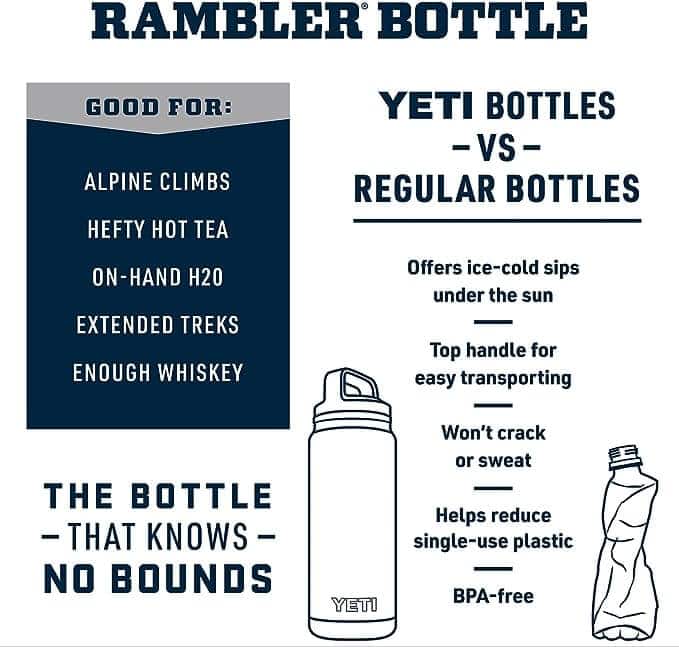 Botella Termo Yeti Rambler 26 Oz Bottle Chug (760ml) - SEAFOAM for