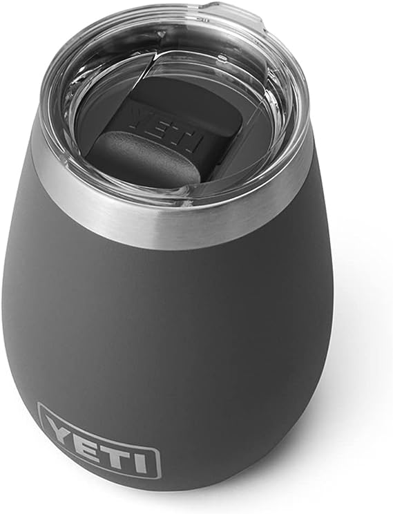 Yeti 10oz Wine Tumbler With Magslider Lid Charcoal