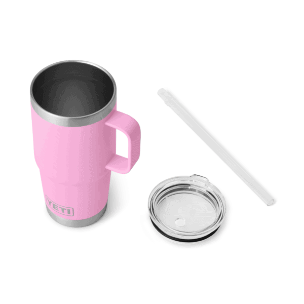 Yeti Rambler 25 Oz Straw Mug Power Pink