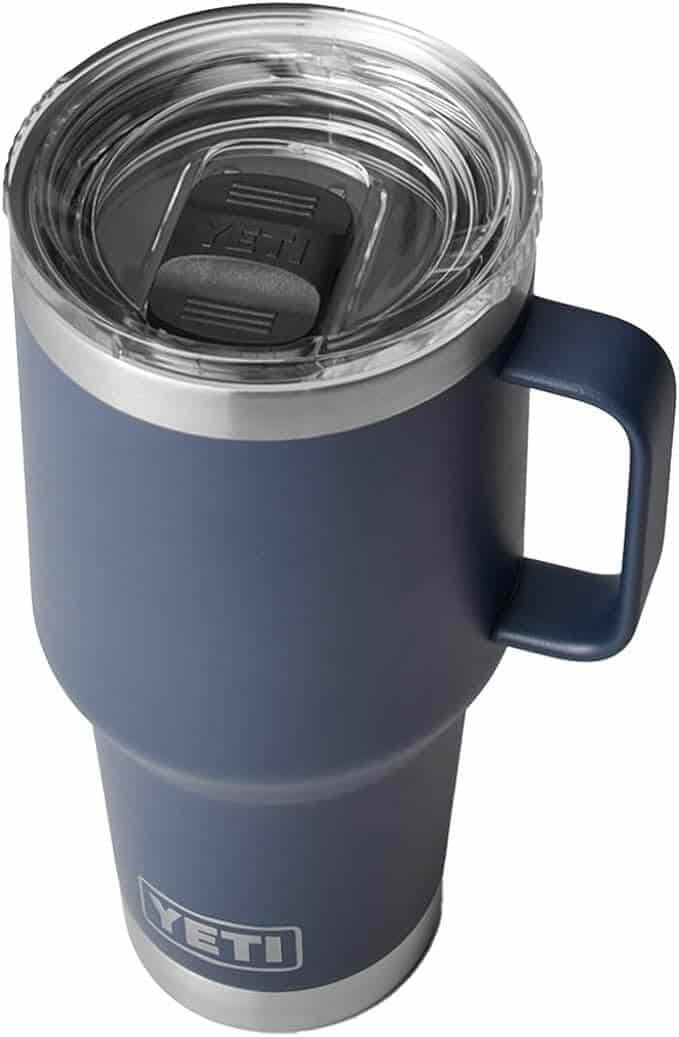 30 Oz Travel Mug Cup Grip Holder Handle Spill Proof Lid for YETI Rambler  Tumbler
