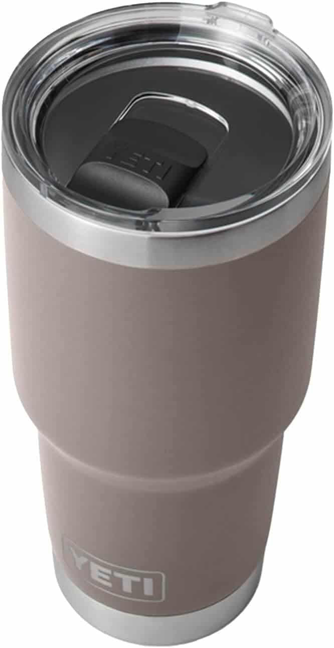 Yeti Cooler Rambler Tumbler 20 oz Silver Insulated Thermos Cup Mug Hot Pink  New