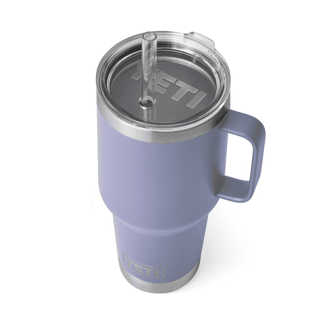 YETI Rambler Stainless Steel Aquifer Blue Beverage Insulator in